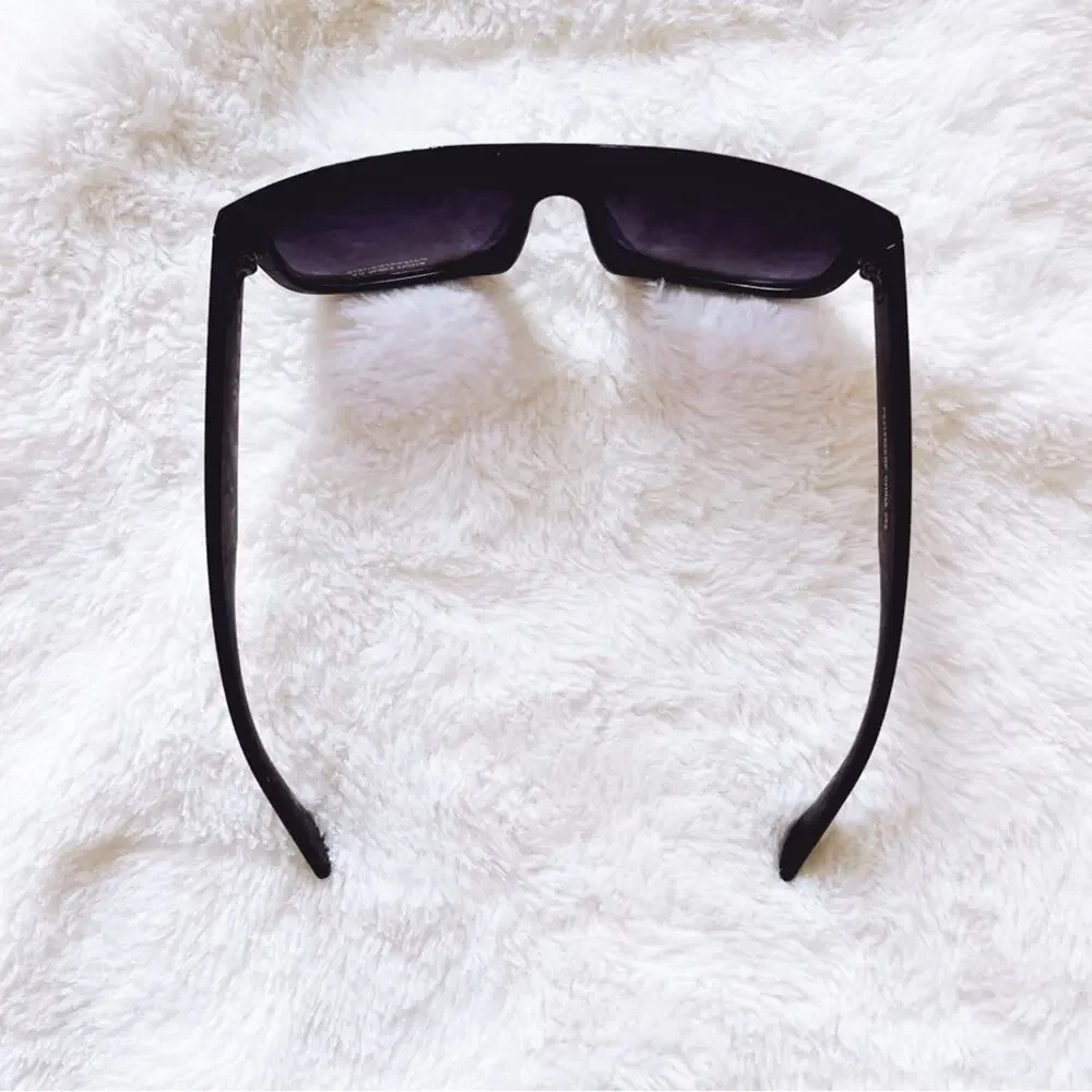 Simon Black & Purple Classic Sunglasses